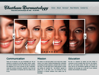 chathamdermatology.com screenshot