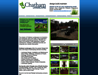 chathamlandscapes-nc.com screenshot