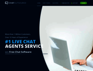 chatoutsource.com screenshot