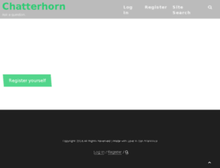 chatterhorn.com screenshot