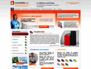 chaudiere.net screenshot