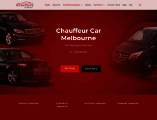 chauffeurcarmelbourne.com.au screenshot