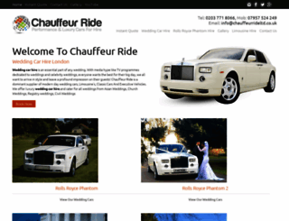 chauffeurride.co.uk screenshot