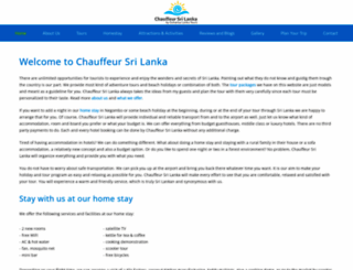 chauffeursrilanka.com screenshot