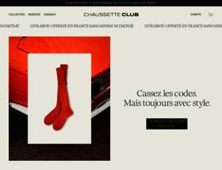 chaussetteclub.com screenshot