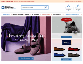 chaussons-pantoufles.com screenshot