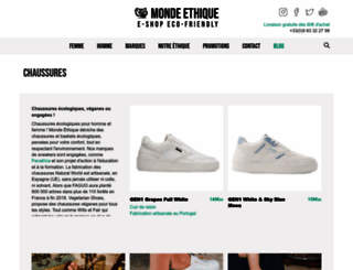 chaussure.monde-ethique.fr screenshot