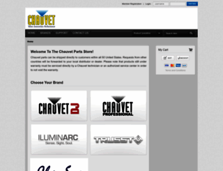 chauvetparts.com screenshot