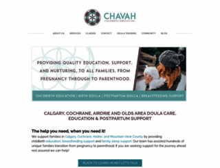 chavahchildbirthservices.com screenshot