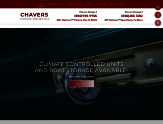 chaversstorageandrentals.com screenshot
