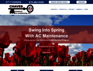 chaveshvac.com screenshot