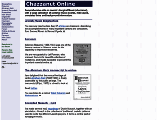 chazzanut.com screenshot