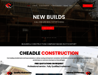 cheadleconstruction.com screenshot
