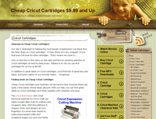 cheap-cricut-cartridges.com screenshot