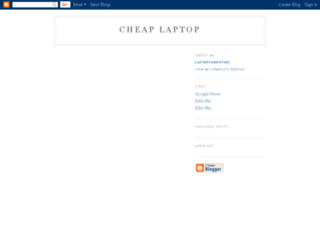 cheap-laptop-computers.blogspot.com screenshot