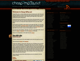 cheap-mp3s.net screenshot