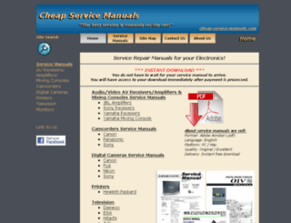 cheap-service-manuals.com screenshot