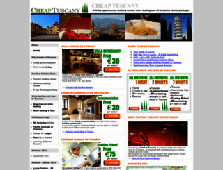cheap-tuscany.com screenshot