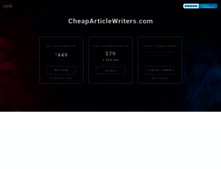 cheaparticlewriters.com screenshot