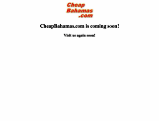 cheapbahamas.com screenshot