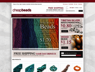 cheapbeads.com.au screenshot
