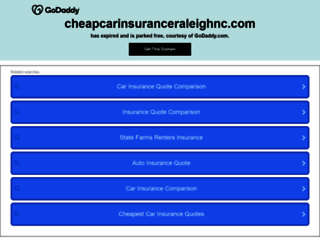 cheapcarinsuranceraleighnc.com screenshot