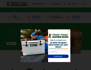 cheapcheapmovingboxes.com screenshot