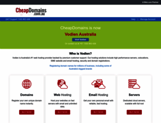 cheapdomains.com.au screenshot
