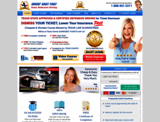 cheapeasyfastdefensivedriving.com screenshot