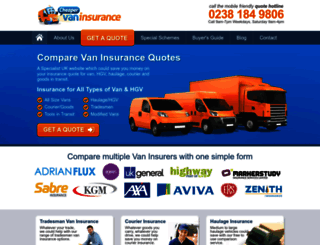 cheapervaninsurance.co.uk screenshot