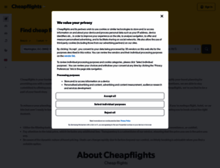 cheapflights.co.uk screenshot