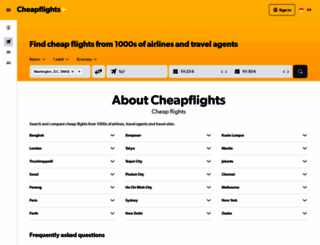 cheapflights.com.sg screenshot