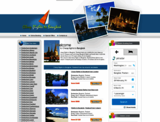 cheapflights2bangkok.com screenshot