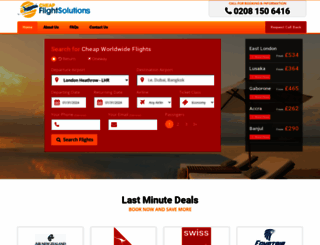 cheapflightsolutions.co.uk screenshot