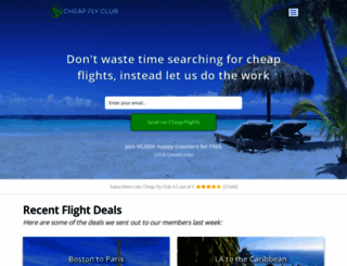 cheapflyclub.com screenshot