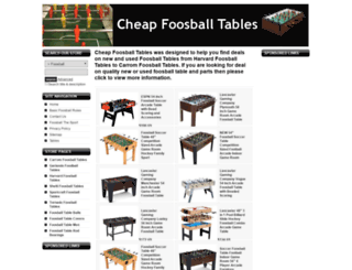 cheapfoosballtables.com screenshot