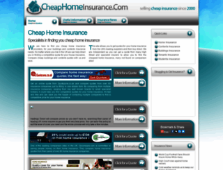cheaphomeinsurance.com screenshot