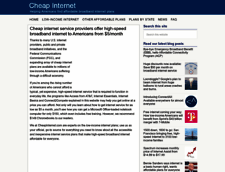 cheapinternet.com screenshot