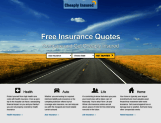 cheaplyinsured.com screenshot