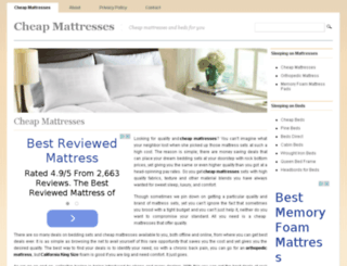cheapmattressesbeds.com screenshot