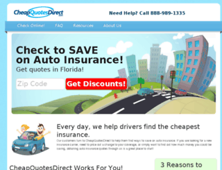cheapquotesdirect.com screenshot