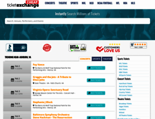 cheapticketexchange.com screenshot