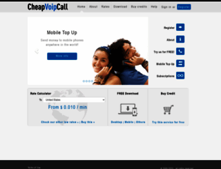 cheapvoipcall.com screenshot