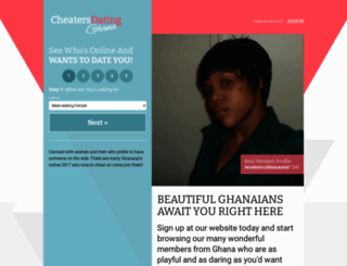 cheatersdatingghana.com screenshot