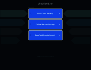 cheatland.net screenshot