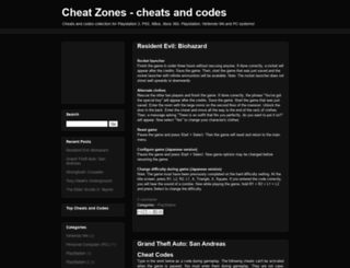 cheatzones.blogspot.com screenshot
