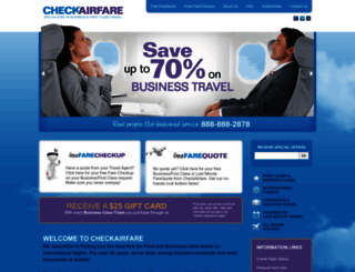 checkairfare.com screenshot