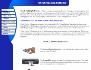 checkcashingsoftware.com screenshot