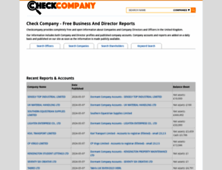 checkcompany.co.uk screenshot