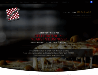 checkerboardsrestaurant.com screenshot